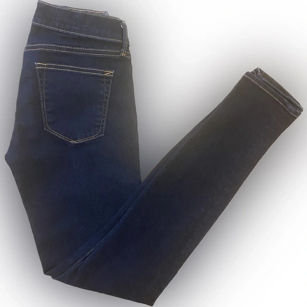 GAP women’s Mid Rise Universal Legging Jeans 25 comfortable stretch dark blue - Picture 4 of 9